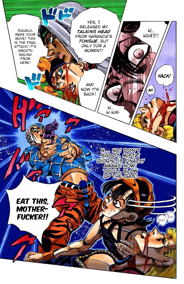 JoJo's Bizarre Adventure Part 5 - Vento Aureo (Official Colored) chapter 90 page 16