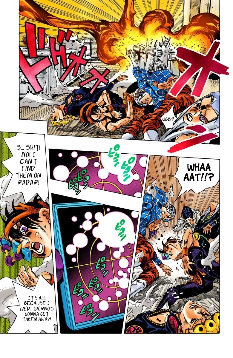 JoJo's Bizarre Adventure Part 5 - Vento Aureo (Official Colored) chapter 90 page 18