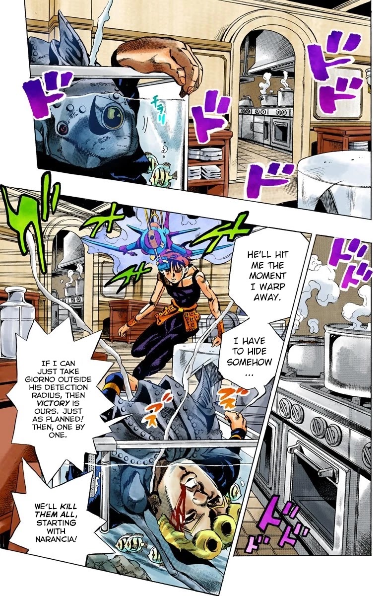 JoJo's Bizarre Adventure Part 5 - Vento Aureo (Official Colored) chapter 90 page 5