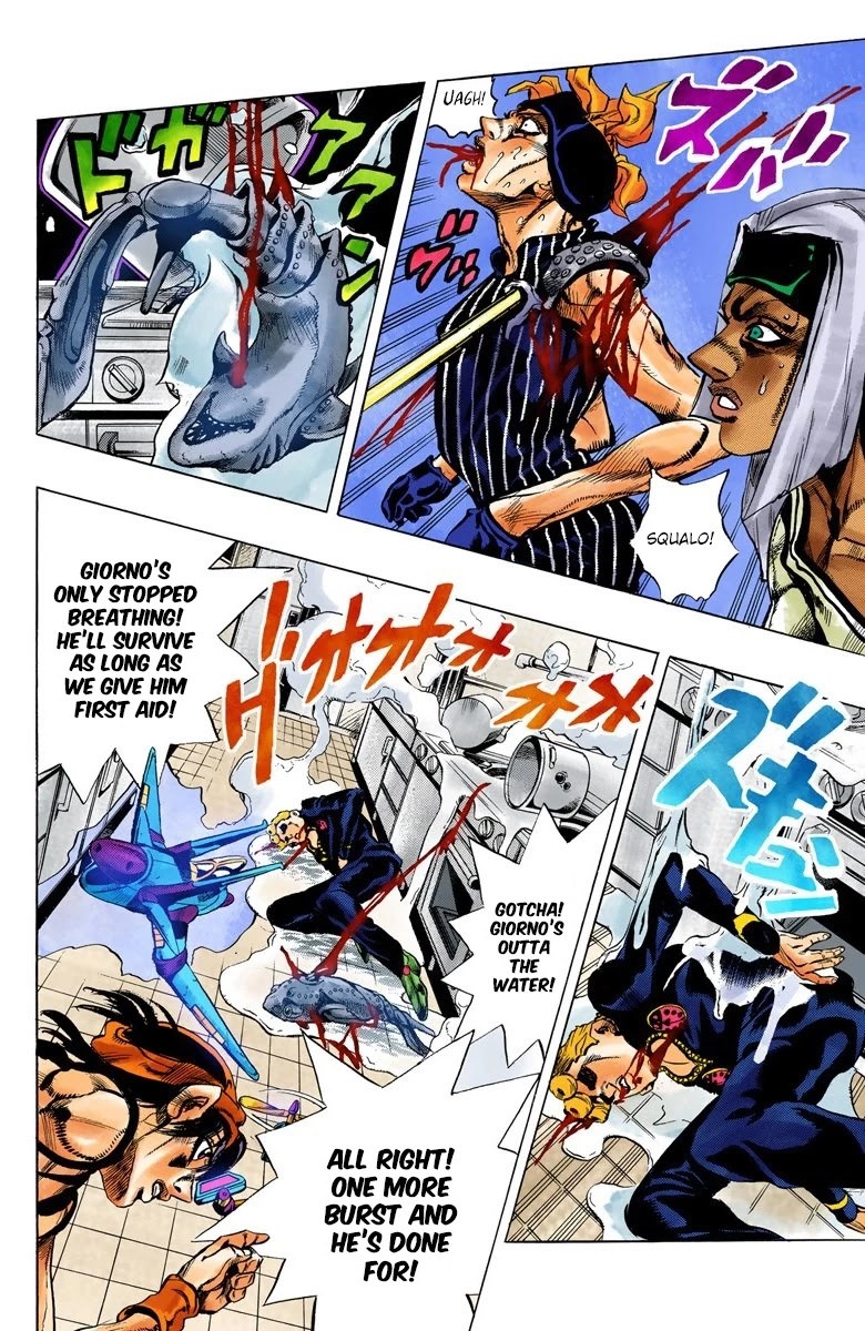 JoJo's Bizarre Adventure Part 5 - Vento Aureo (Official Colored) chapter 90 page 8