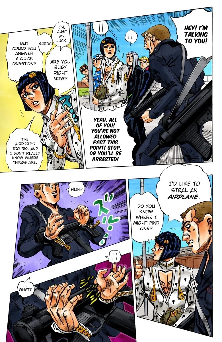 JoJo's Bizarre Adventure Part 5 - Vento Aureo (Official Colored) chapter 93 page 4