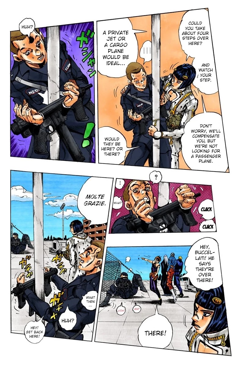 JoJo's Bizarre Adventure Part 5 - Vento Aureo (Official Colored) chapter 93 page 5