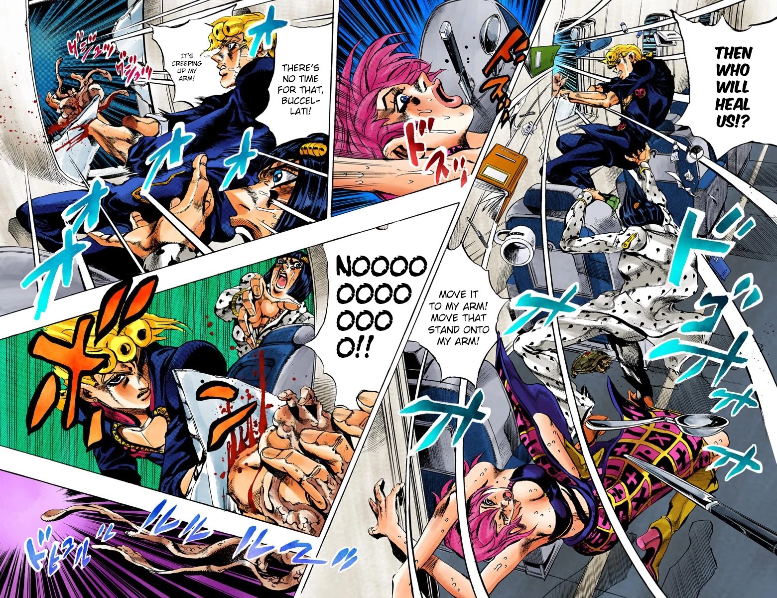 JoJo's Bizarre Adventure Part 5 - Vento Aureo (Official Colored) chapter 97 page 4