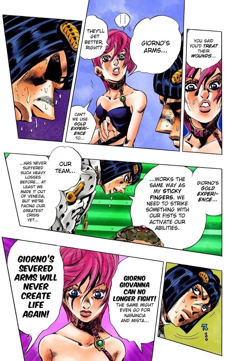 JoJo's Bizarre Adventure Part 5 - Vento Aureo (Official Colored) chapter 97 page 8