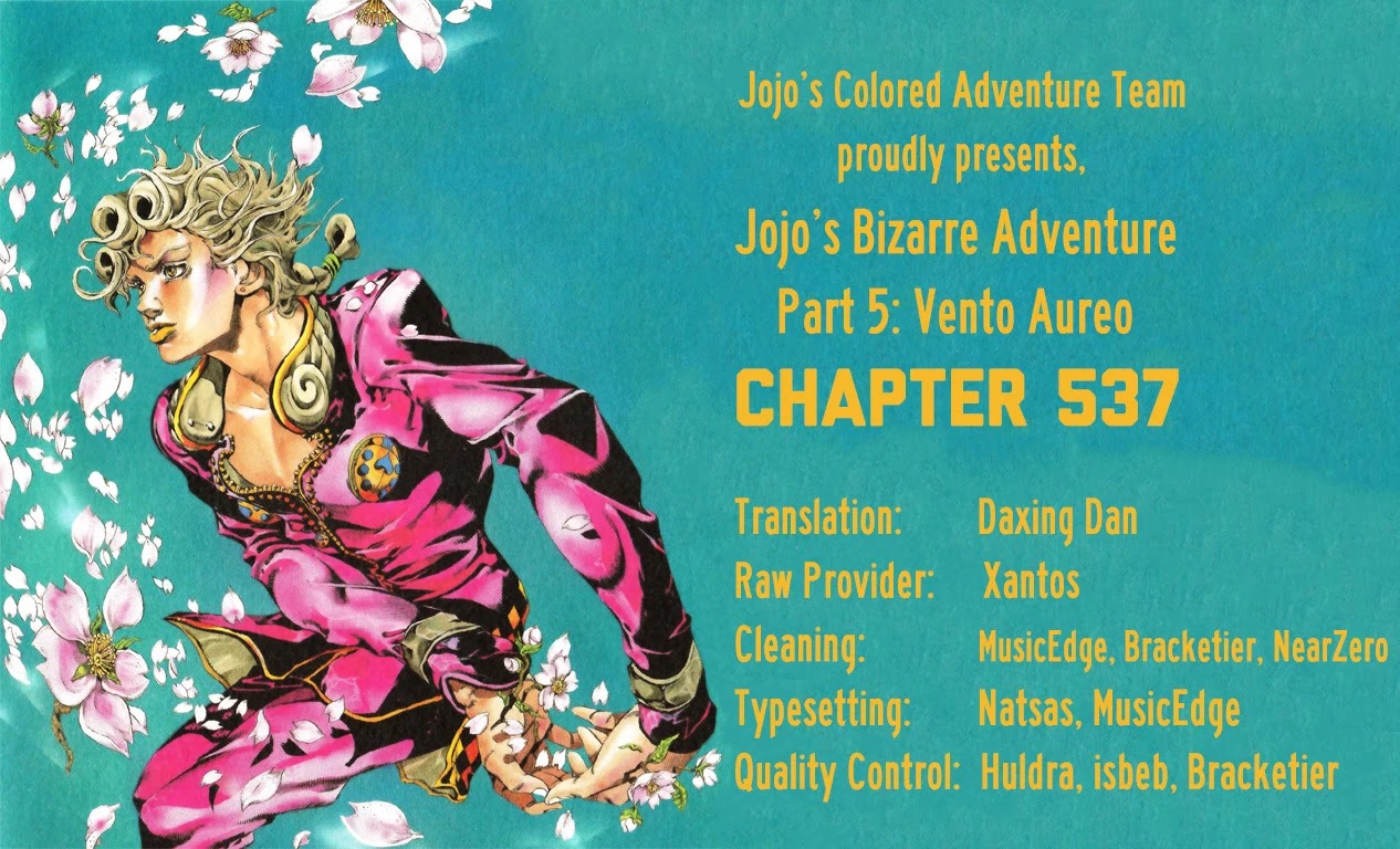 JoJo's Bizarre Adventure Part 5 - Vento Aureo (Official Colored) chapter 98 page 21