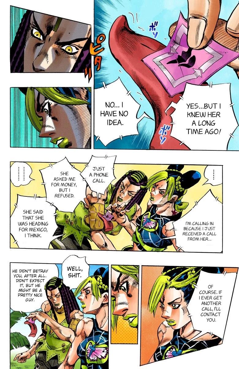 JoJo's Bizarre Adventure Part 6 - Stone Ocean (Official Colored) chapter 111 page 12