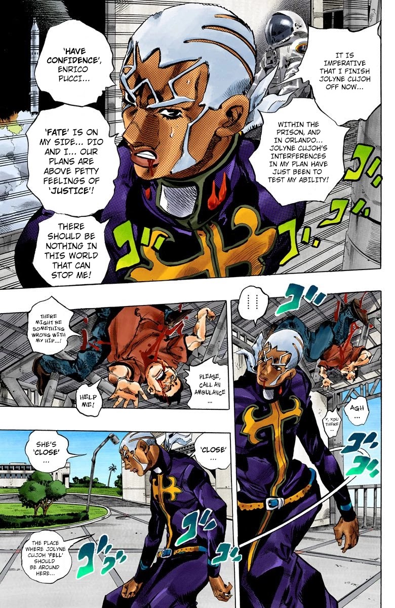 JoJo's Bizarre Adventure Part 6 - Stone Ocean (Official Colored) chapter 145 page 5