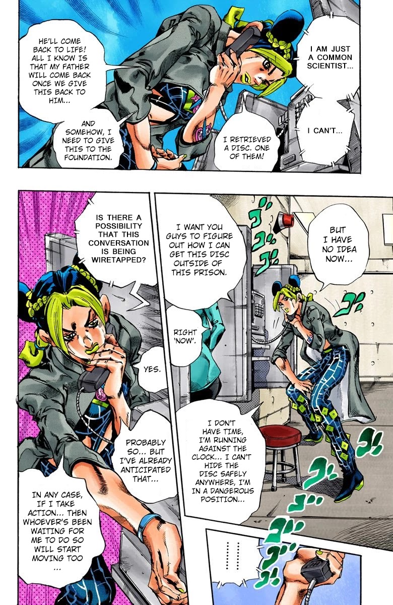 JoJo's Bizarre Adventure Part 6 - Stone Ocean (Official Colored) chapter 40 page 6