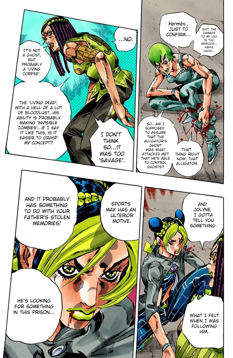 JoJo's Bizarre Adventure Part 6 - Stone Ocean (Official Colored) chapter 55 page 8