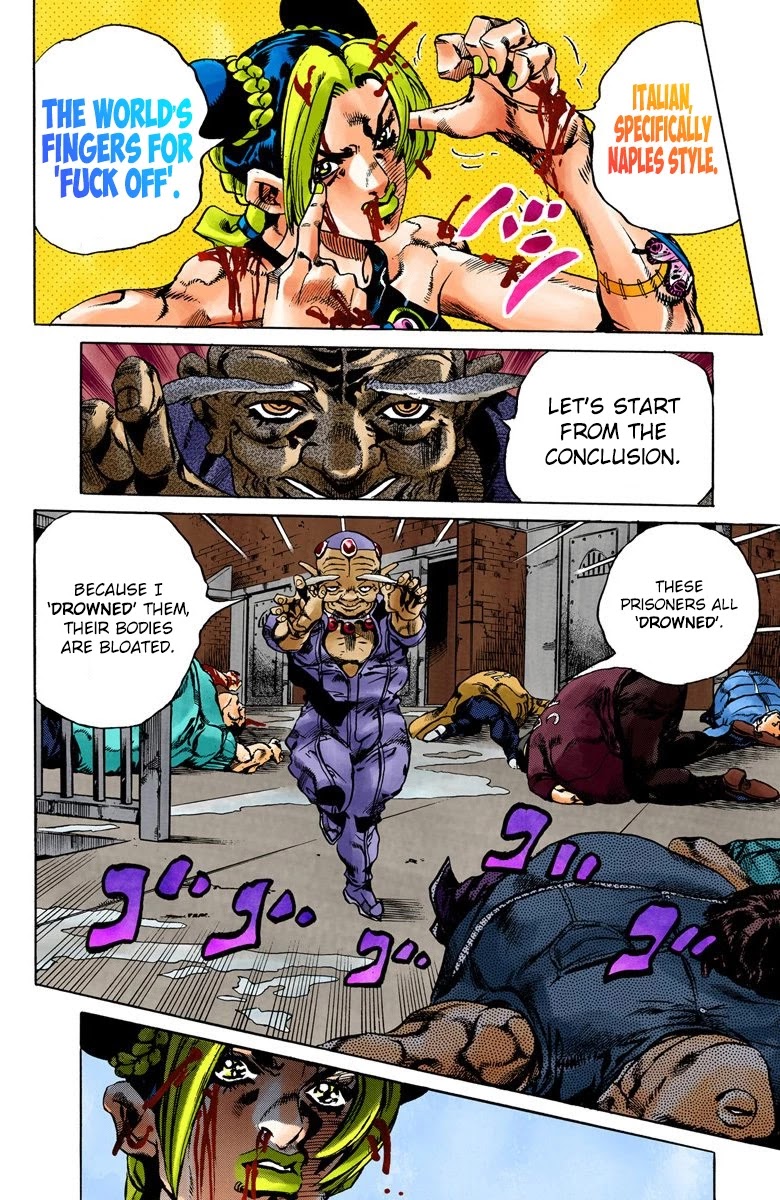 JoJo's Bizarre Adventure Part 6 - Stone Ocean (Official Colored) chapter 67 page 8