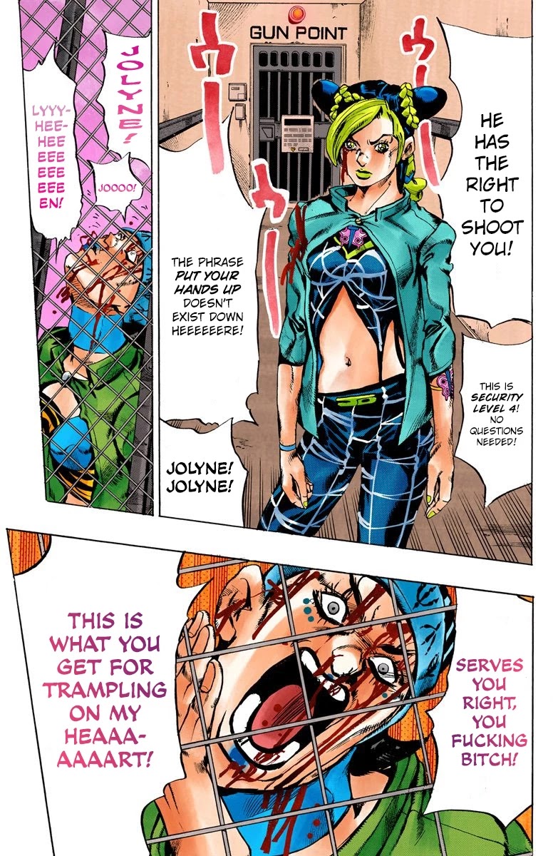 JoJo's Bizarre Adventure Part 6 - Stone Ocean (Official Colored) chapter 9 page 16
