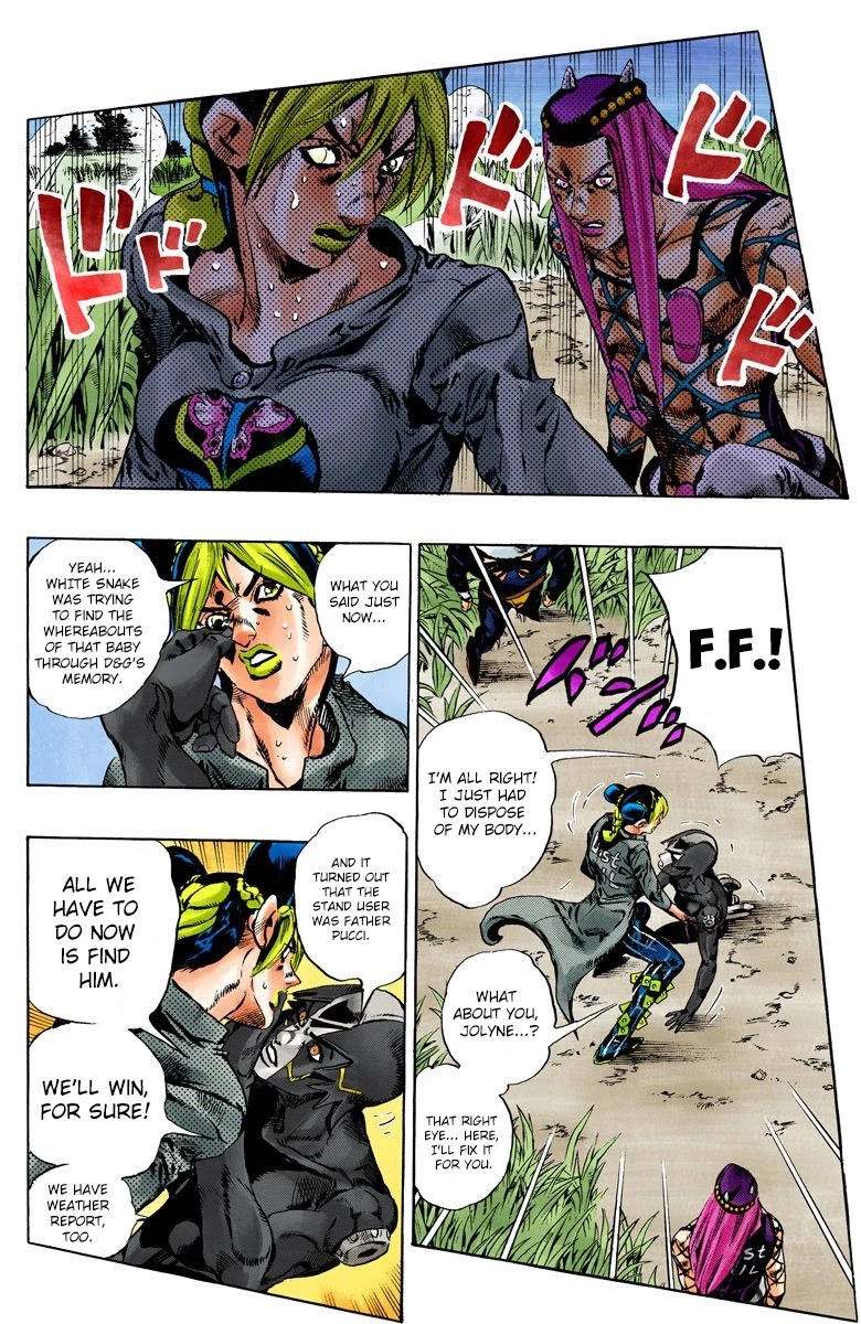 JoJo's Bizarre Adventure Part 6 - Stone Ocean (Official Colored) chapter 92 page 8