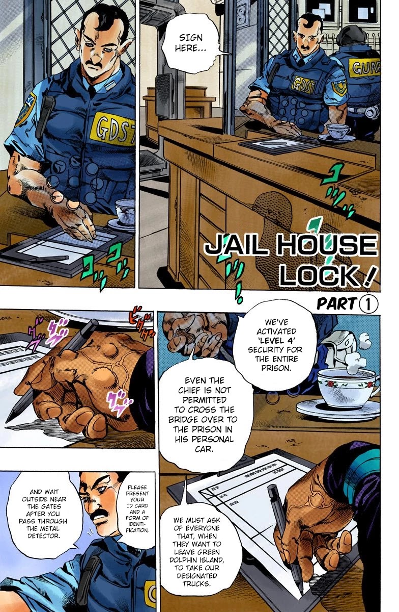JoJo's Bizarre Adventure Part 6 - Stone Ocean (Official Colored) chapter 96 page 1