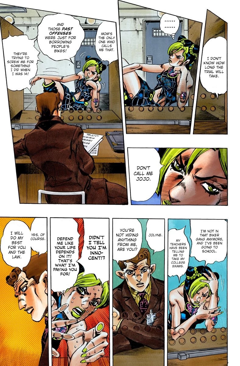 JoJo's Bizarre Adventure Part 6 - Stone Ocean (Official Colored) chapter 1 page 14