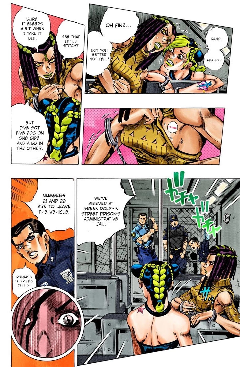 JoJo's Bizarre Adventure Part 6 - Stone Ocean (Official Colored) chapter 1 page 27