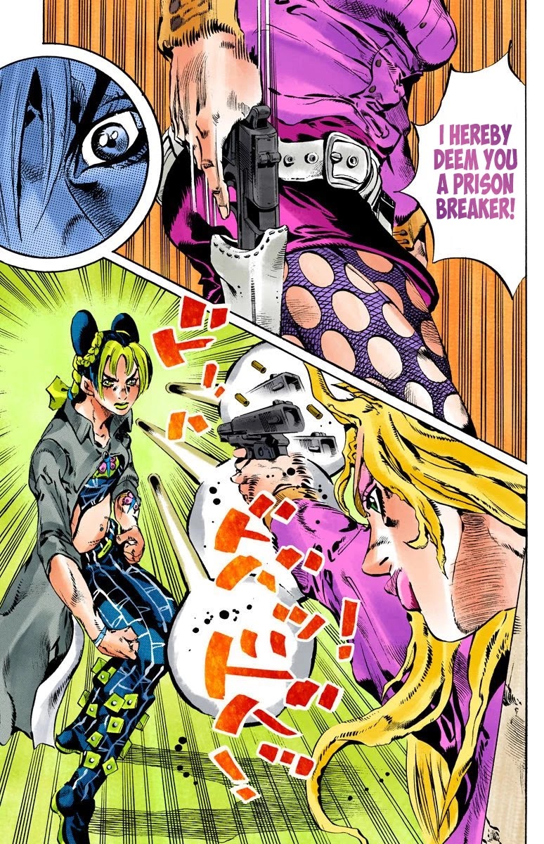 JoJo's Bizarre Adventure Part 6 - Stone Ocean (Official Colored) chapter 100 page 9