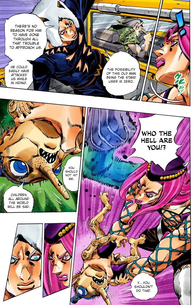 JoJo's Bizarre Adventure Part 6 - Stone Ocean (Official Colored) chapter 105 page 3