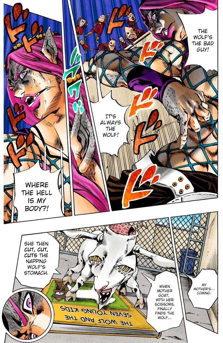 JoJo's Bizarre Adventure Part 6 - Stone Ocean (Official Colored) chapter 108 page 6
