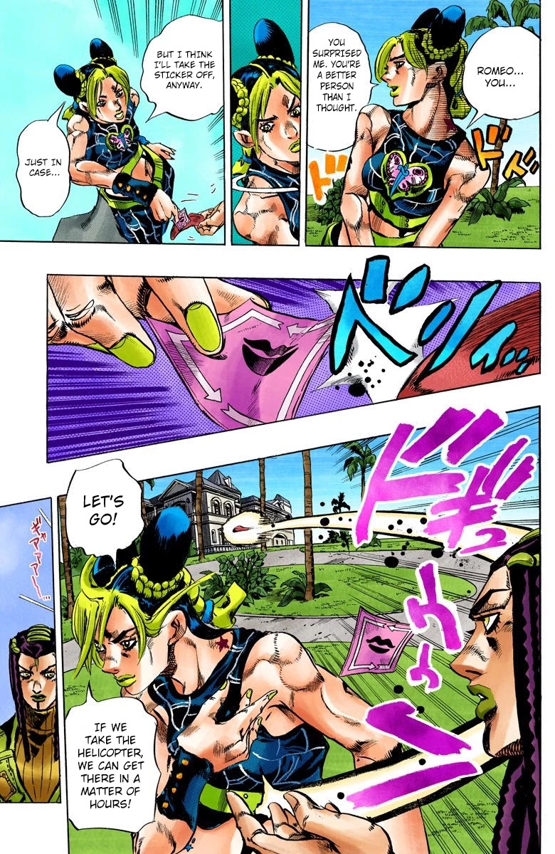 JoJo's Bizarre Adventure Part 6 - Stone Ocean (Official Colored) chapter 111 page 15