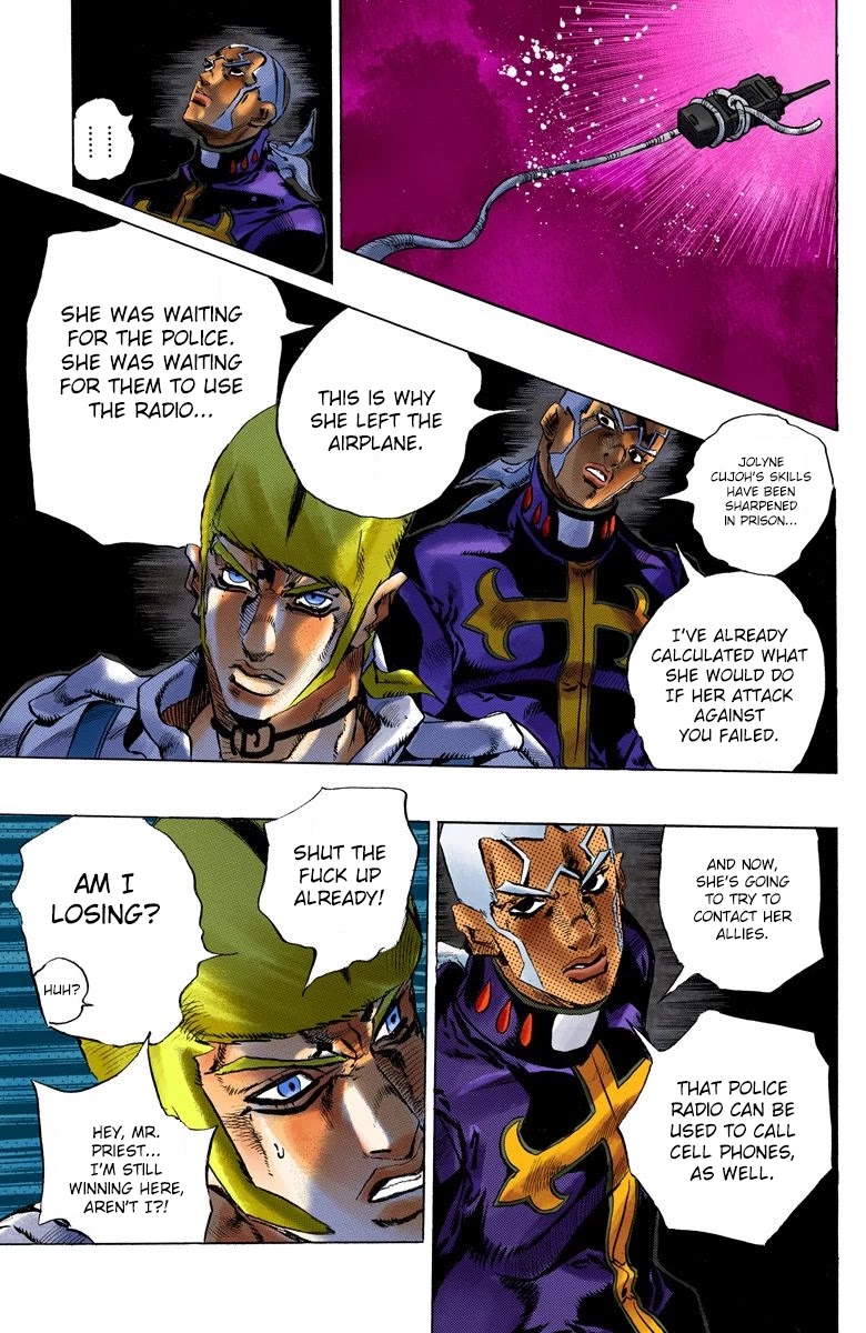 JoJo's Bizarre Adventure Part 6 - Stone Ocean (Official Colored) chapter 121 page 16