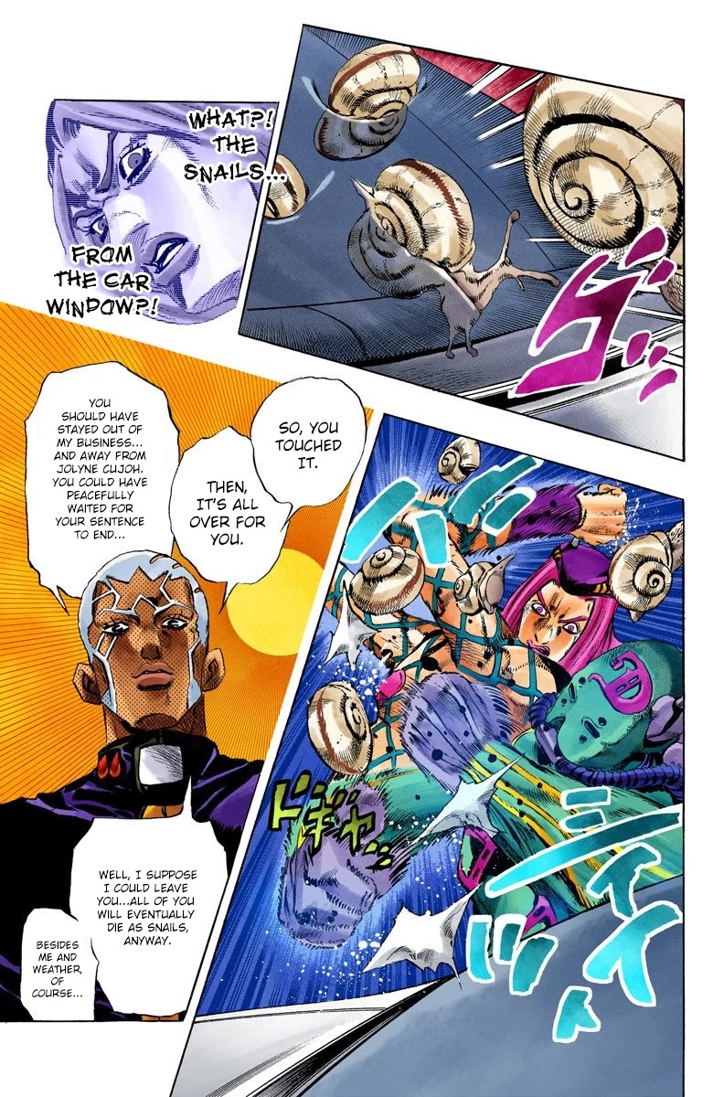 JoJo's Bizarre Adventure Part 6 - Stone Ocean (Official Colored) chapter 133 page 17