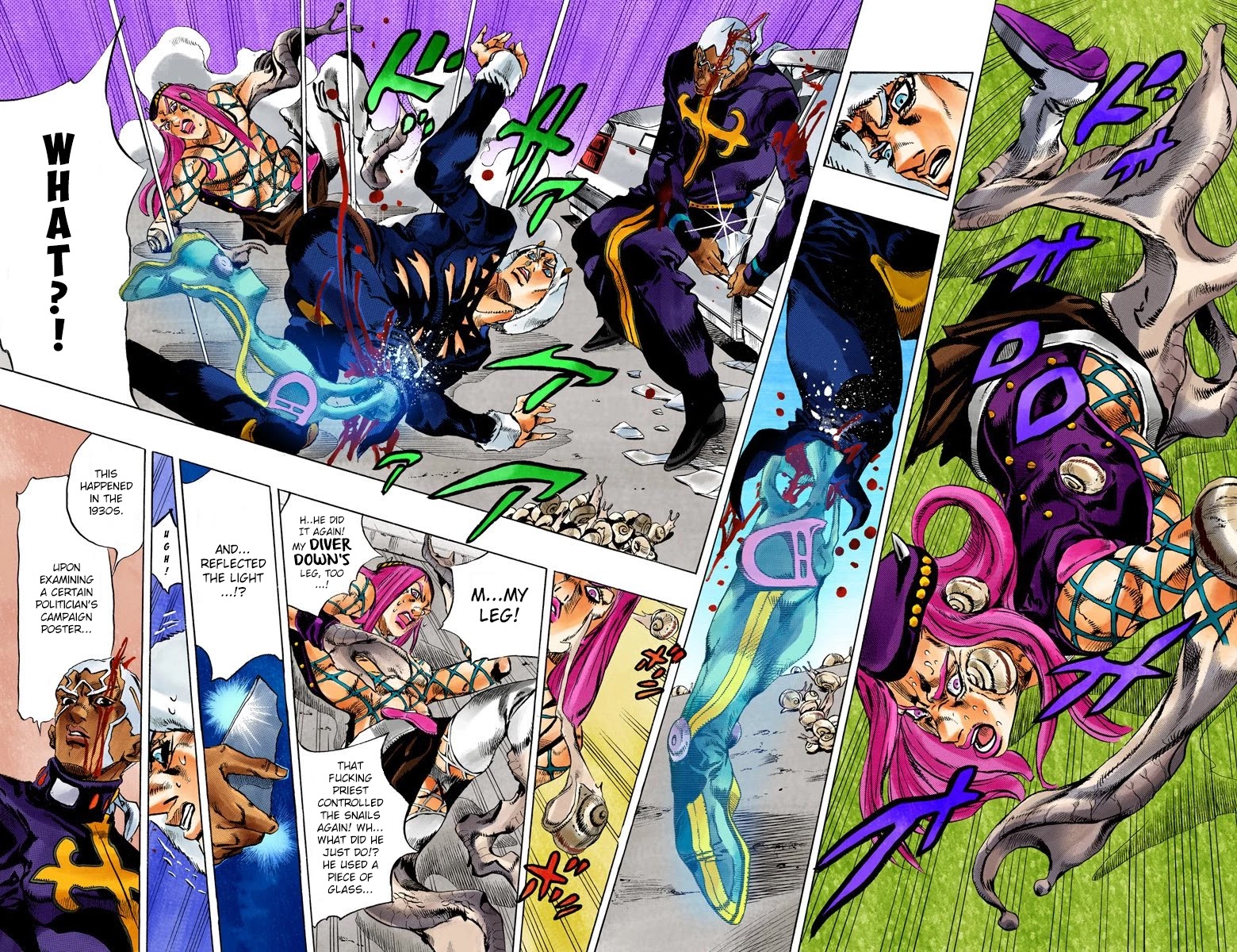 JoJo's Bizarre Adventure Part 6 - Stone Ocean (Official Colored) chapter 134 page 13