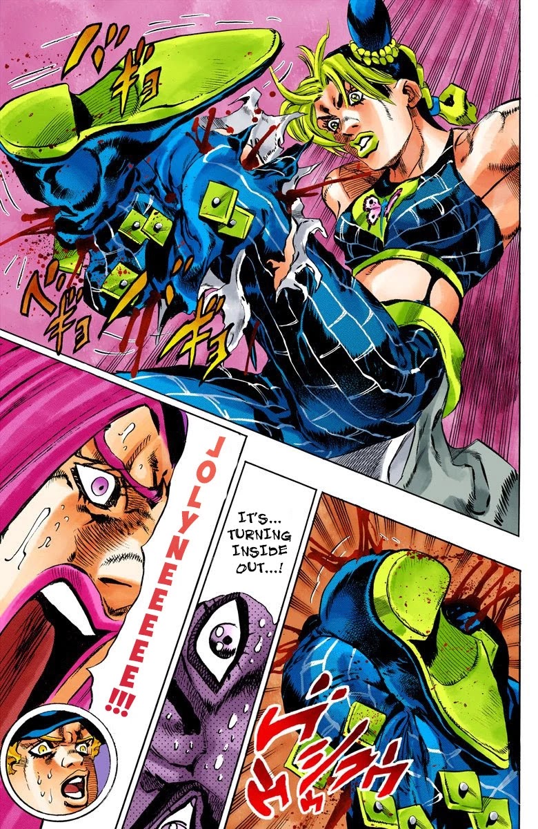 JoJo's Bizarre Adventure Part 6 - Stone Ocean (Official Colored) chapter 141 page 14