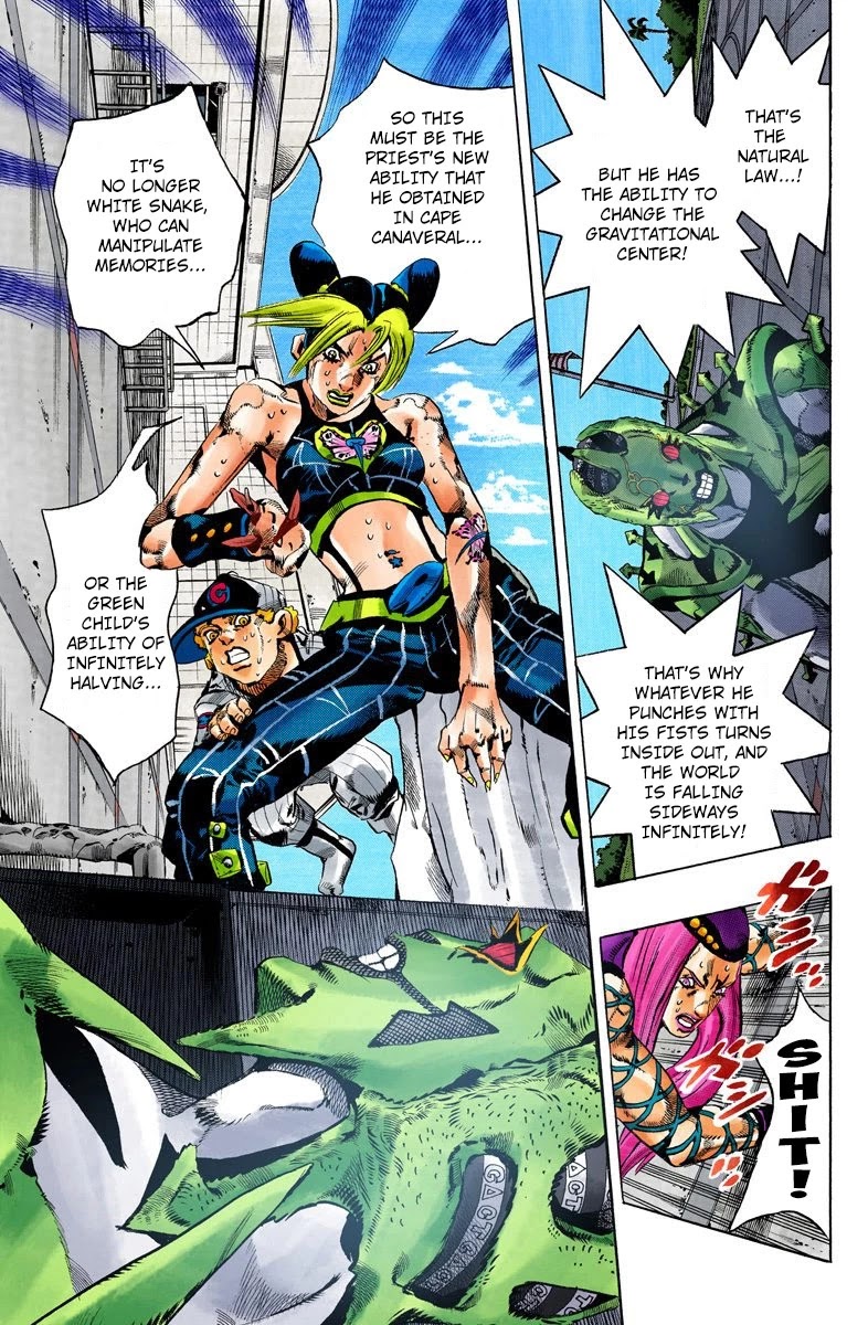 JoJo's Bizarre Adventure Part 6 - Stone Ocean (Official Colored) chapter 141 page 9