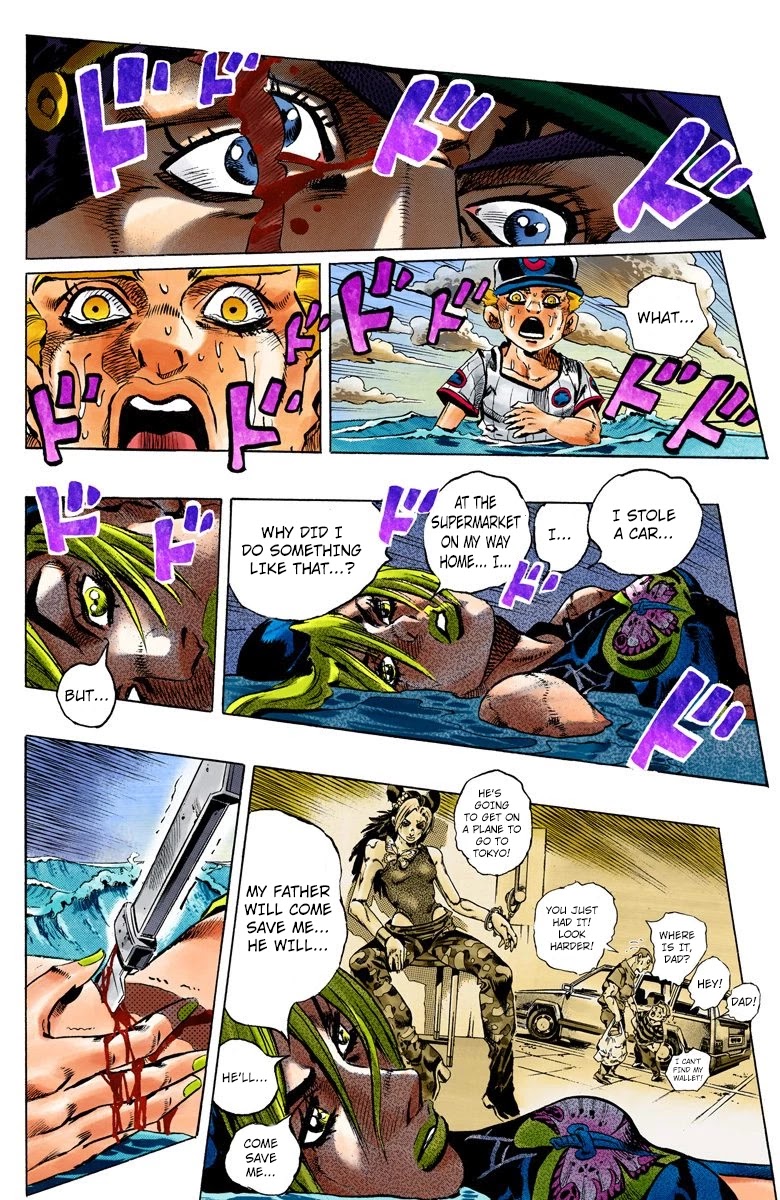 JoJo's Bizarre Adventure Part 6 - Stone Ocean (Official Colored) chapter 154 page 12