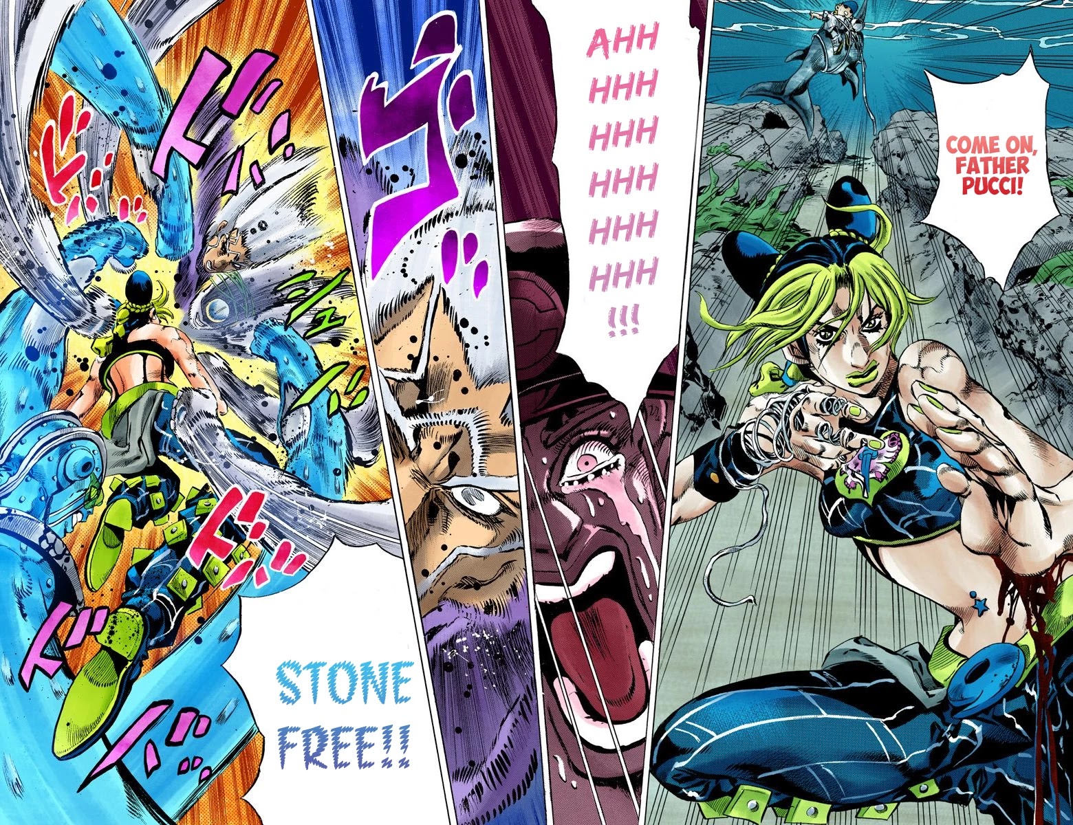 JoJo's Bizarre Adventure Part 6 - Stone Ocean (Official Colored) chapter 155 page 13