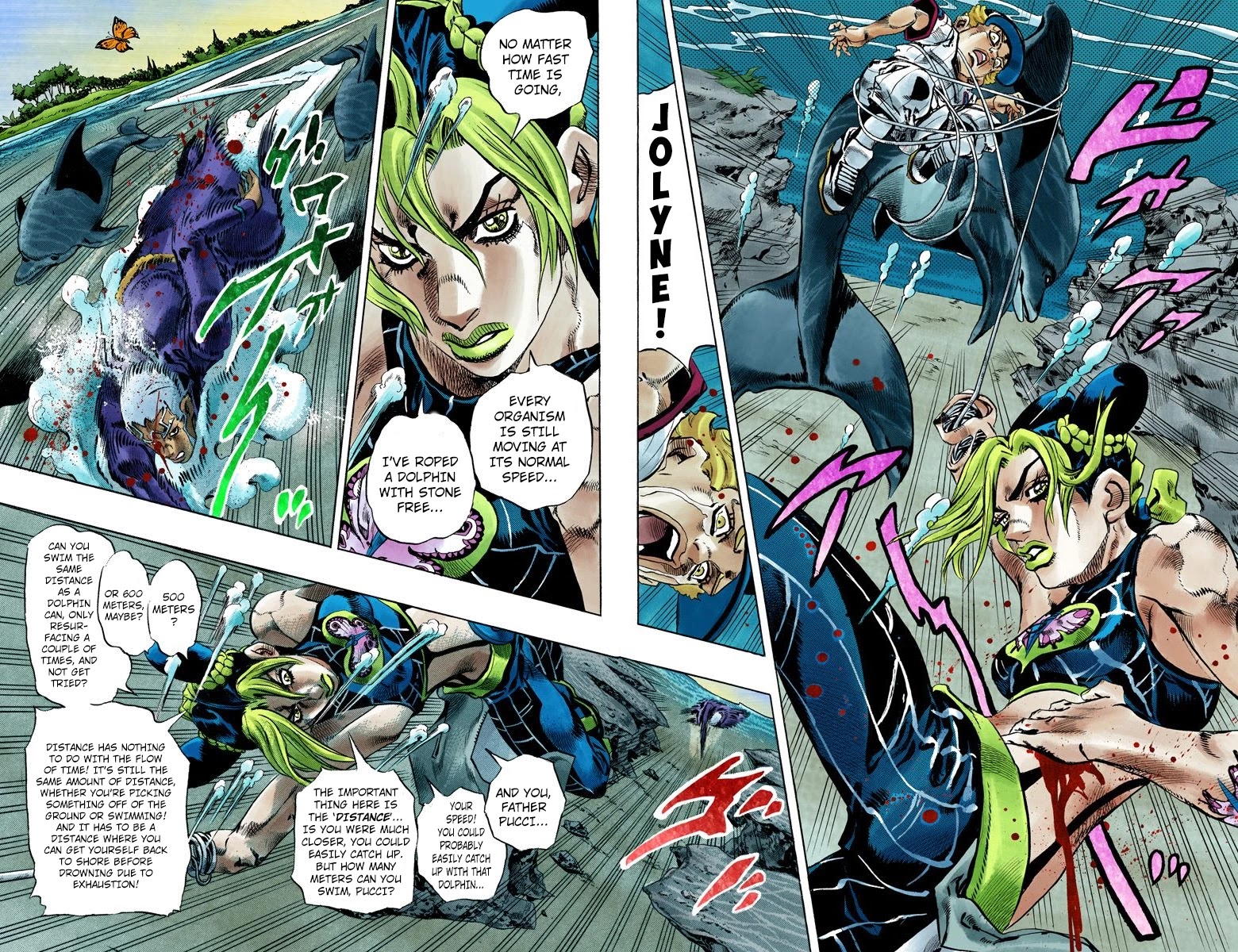 JoJo's Bizarre Adventure Part 6 - Stone Ocean (Official Colored) chapter 155 page 7