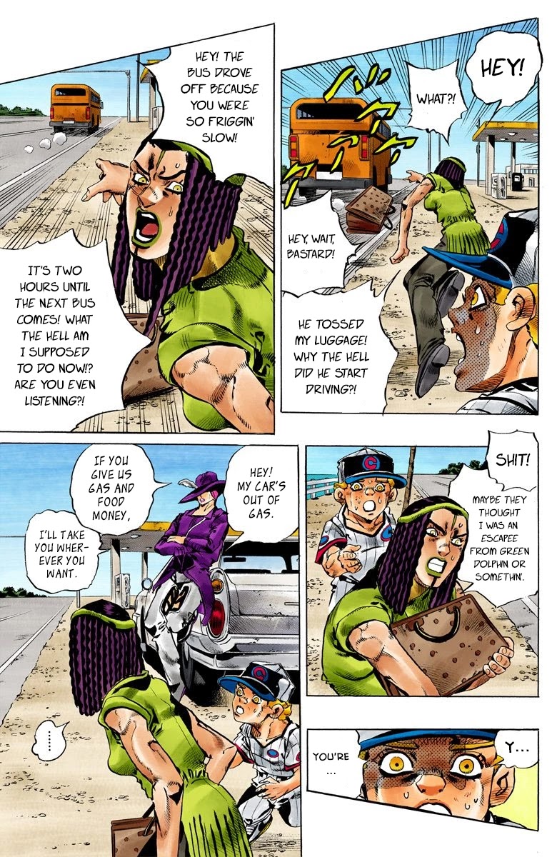 JoJo's Bizarre Adventure Part 6 - Stone Ocean (Official Colored) chapter 158 page 15