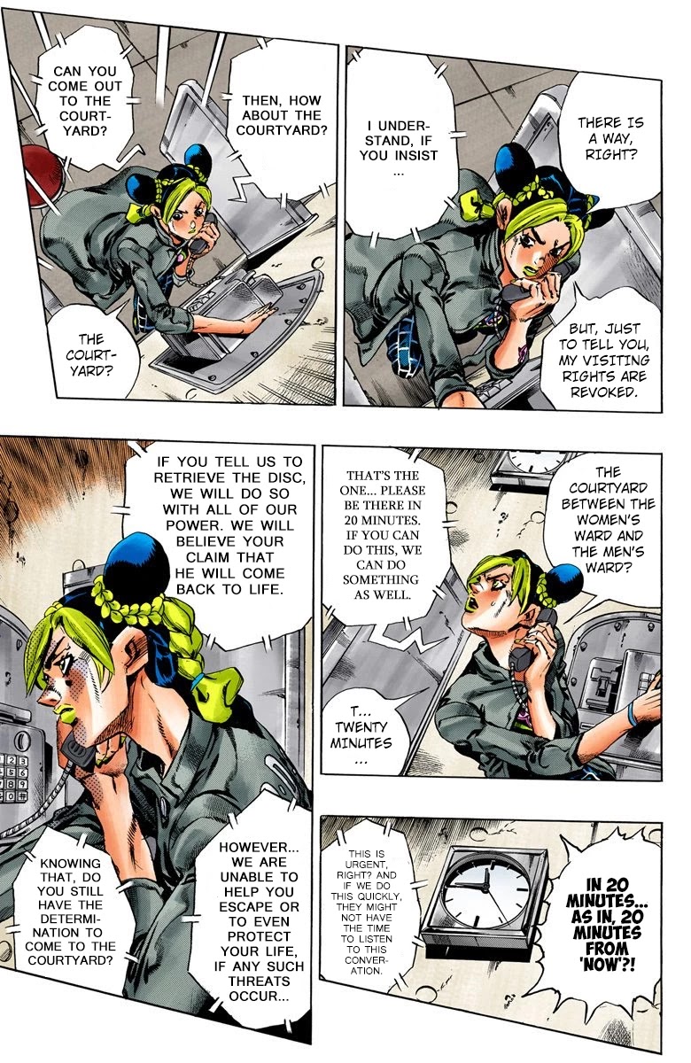 JoJo's Bizarre Adventure Part 6 - Stone Ocean (Official Colored) chapter 40 page 7