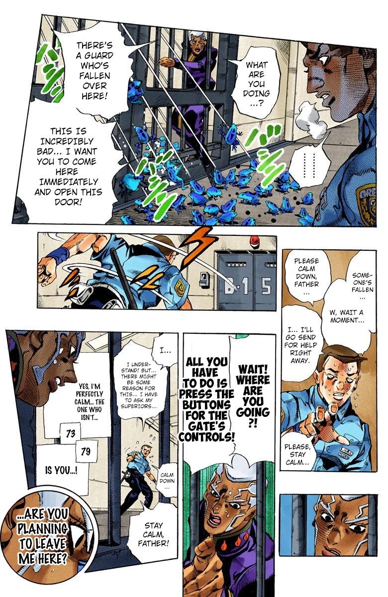 JoJo's Bizarre Adventure Part 6 - Stone Ocean (Official Colored) chapter 49 page 12