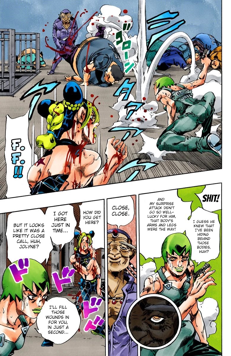 JoJo's Bizarre Adventure Part 6 - Stone Ocean (Official Colored) chapter 67 page 13