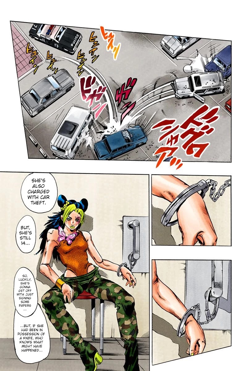JoJo's Bizarre Adventure Part 6 - Stone Ocean (Official Colored) chapter 75 page 12