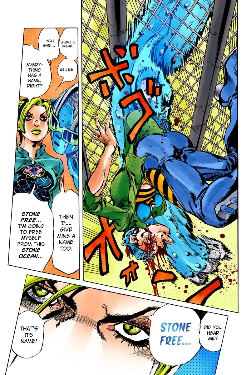 JoJo's Bizarre Adventure Part 6 - Stone Ocean (Official Colored) chapter 9 page 18