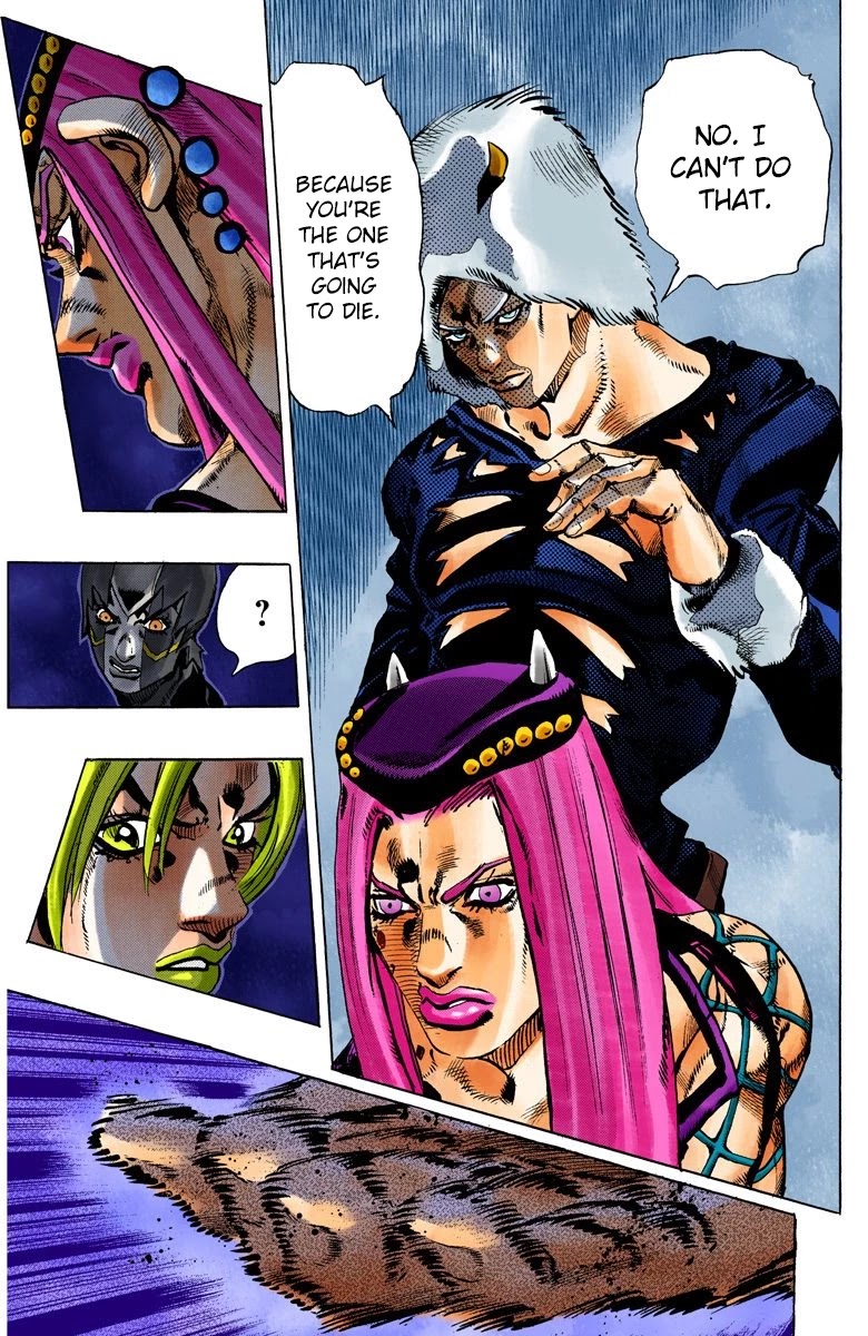 JoJo's Bizarre Adventure Part 6 - Stone Ocean (Official Colored) chapter 92 page 13