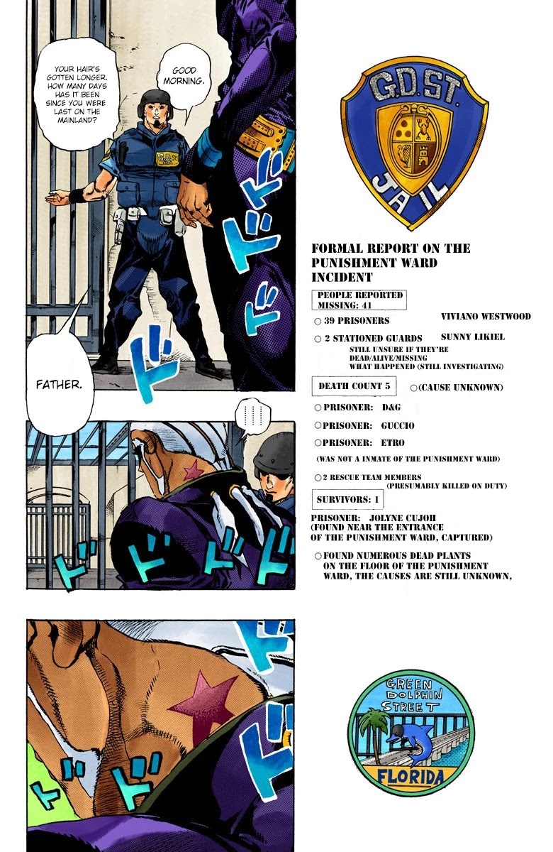 JoJo's Bizarre Adventure Part 6 - Stone Ocean (Official Colored) chapter 96 page 3