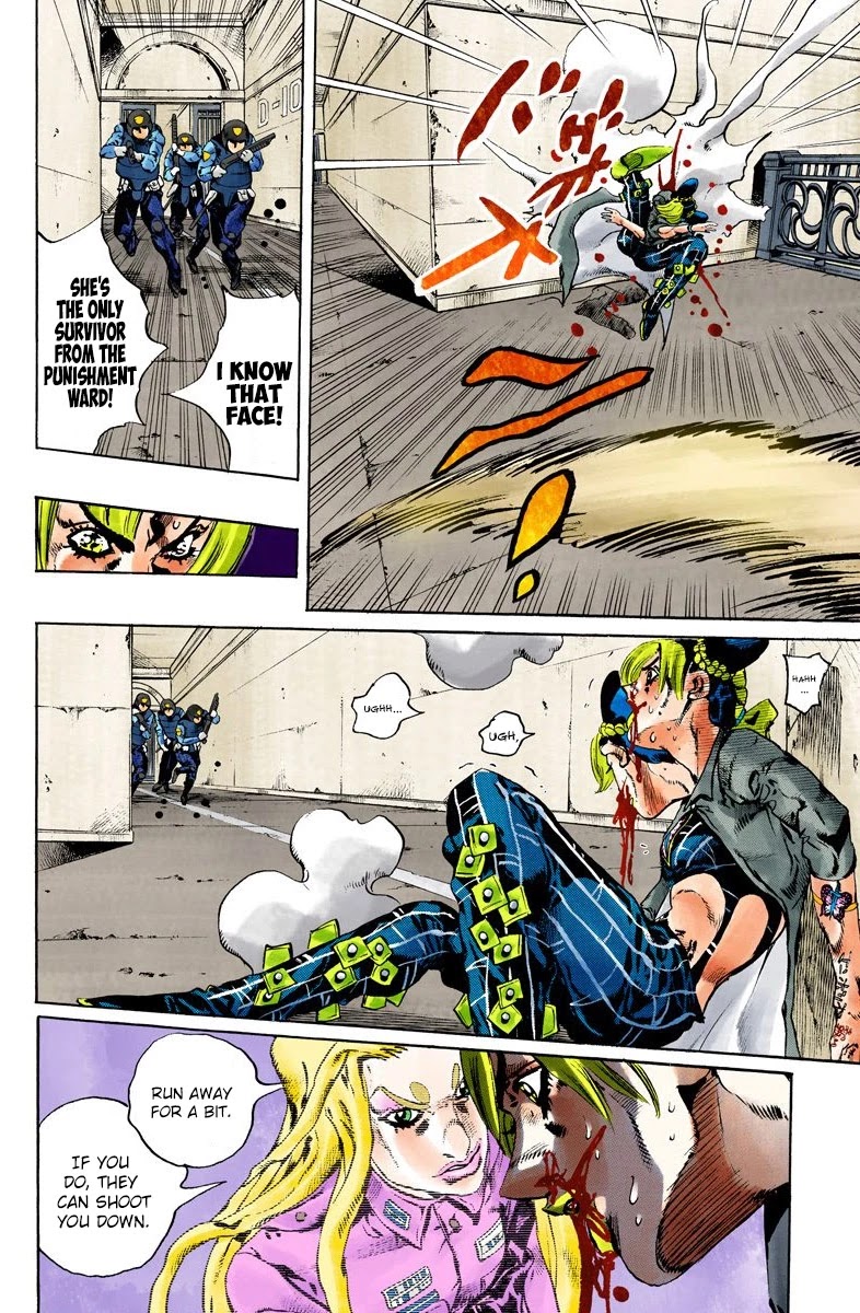 JoJo's Bizarre Adventure Part 6 - Stone Ocean (Official Colored) chapter 101 page 12