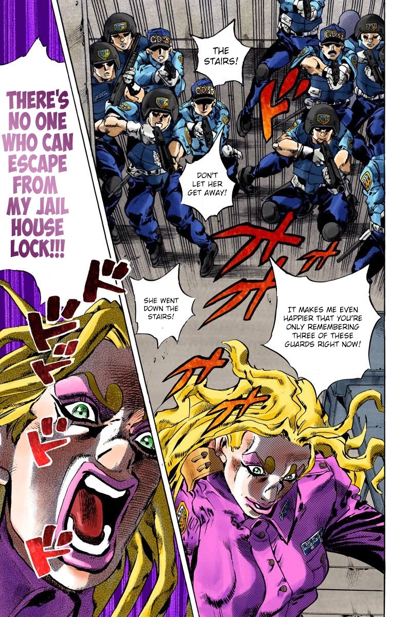 JoJo's Bizarre Adventure Part 6 - Stone Ocean (Official Colored) chapter 101 page 15