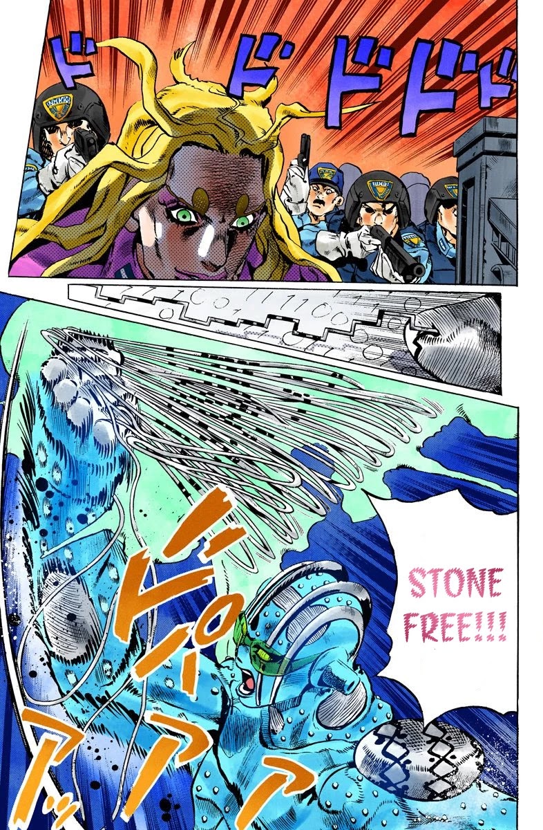 JoJo's Bizarre Adventure Part 6 - Stone Ocean (Official Colored) chapter 101 page 17