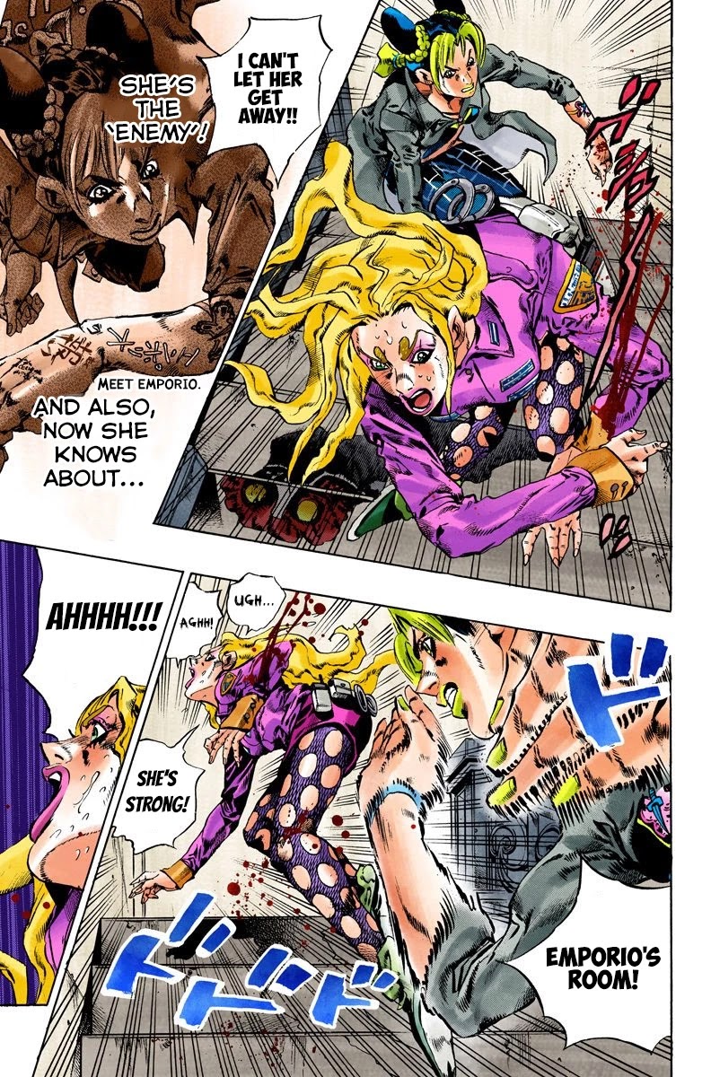 JoJo's Bizarre Adventure Part 6 - Stone Ocean (Official Colored) chapter 101 page 7