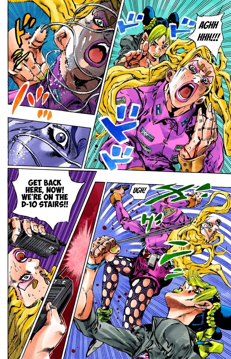 JoJo's Bizarre Adventure Part 6 - Stone Ocean (Official Colored) chapter 101 page 8