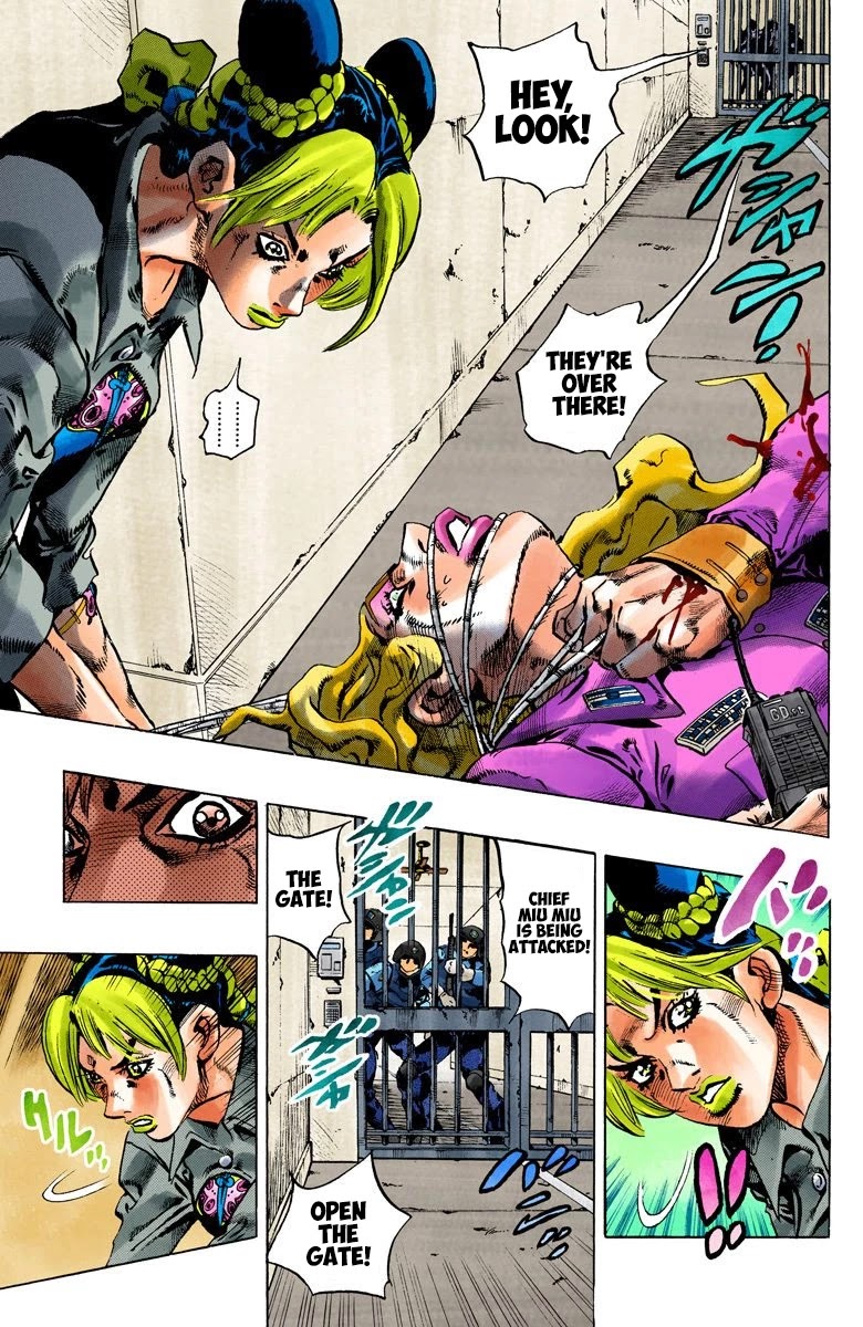 JoJo's Bizarre Adventure Part 6 - Stone Ocean (Official Colored) chapter 101 page 9