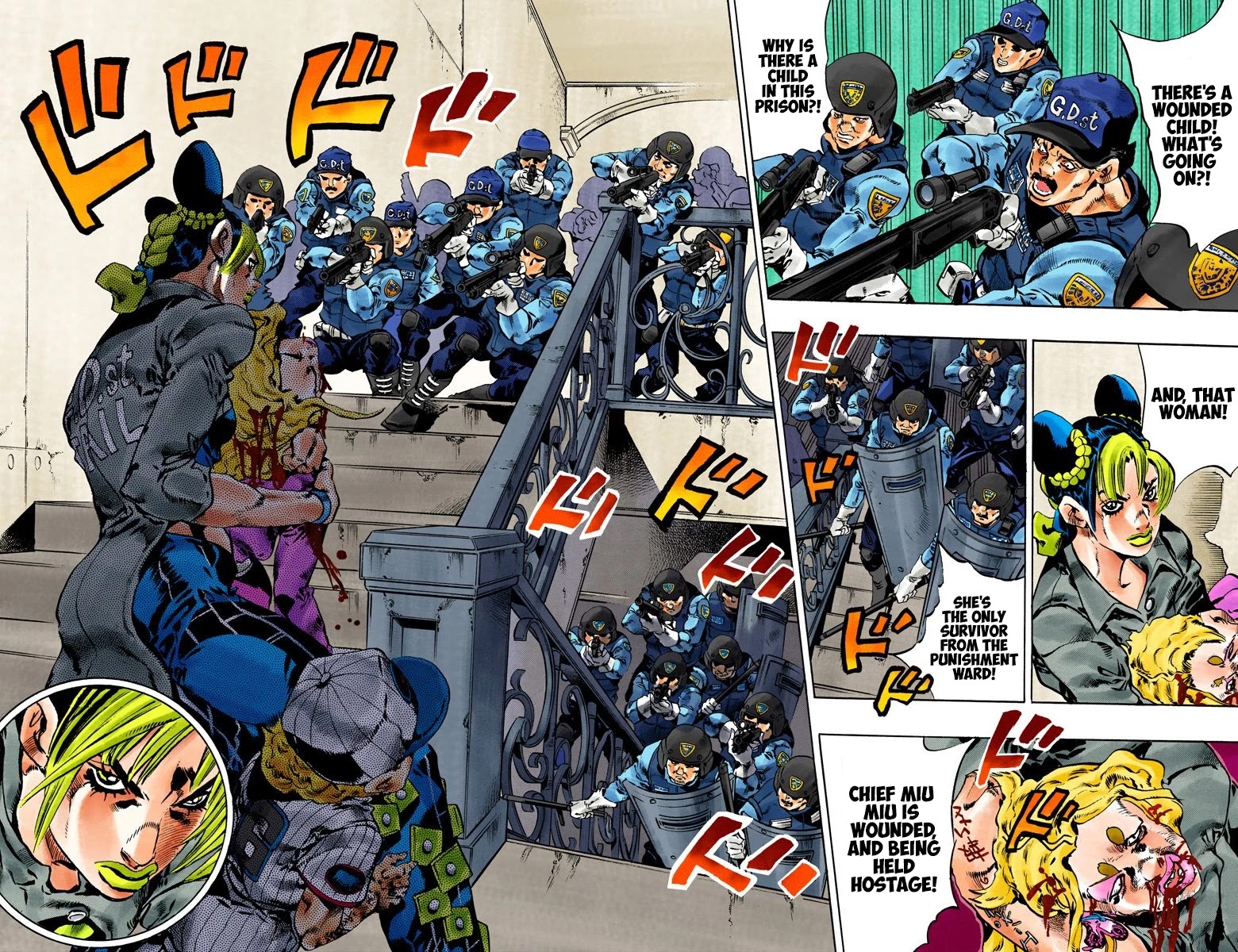 JoJo's Bizarre Adventure Part 6 - Stone Ocean (Official Colored) chapter 102 page 12