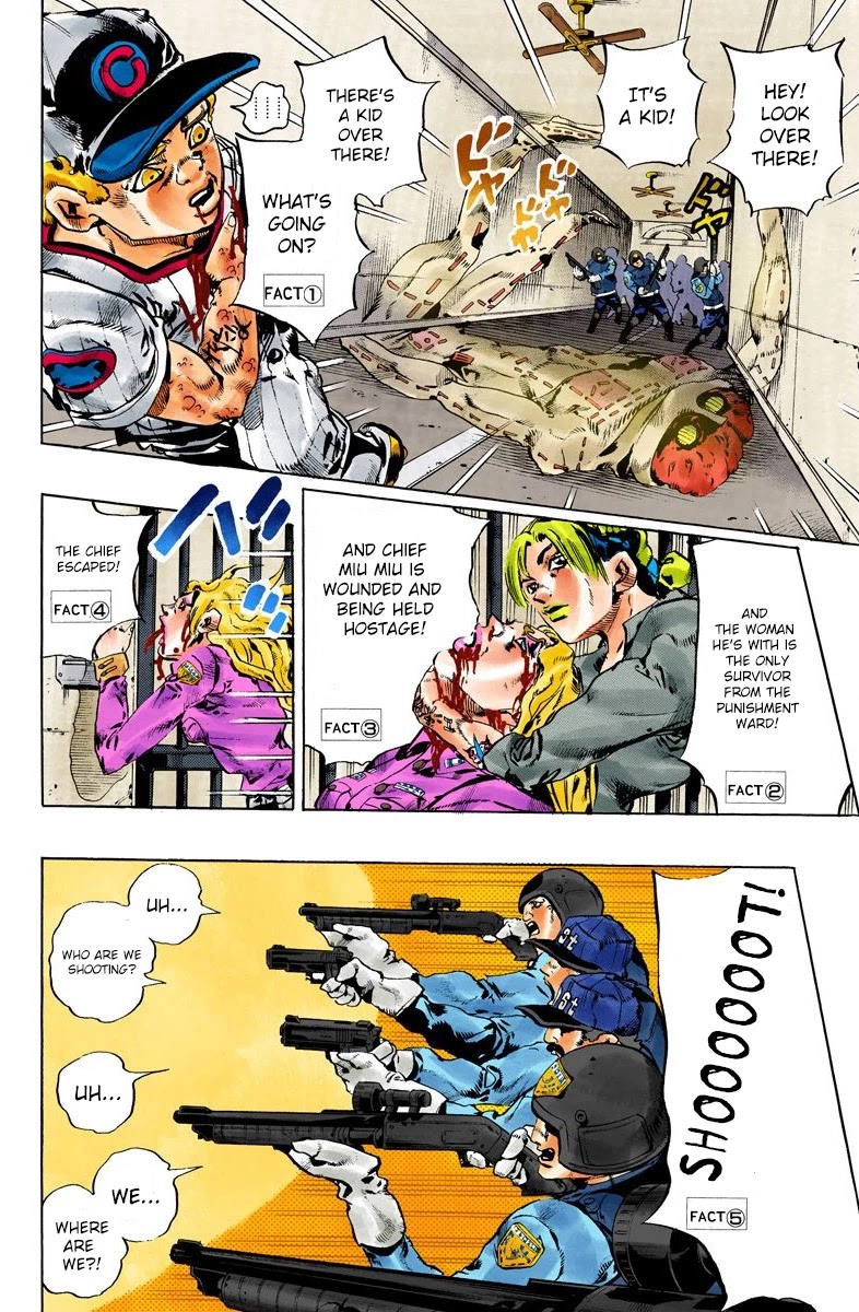 JoJo's Bizarre Adventure Part 6 - Stone Ocean (Official Colored) chapter 102 page 15