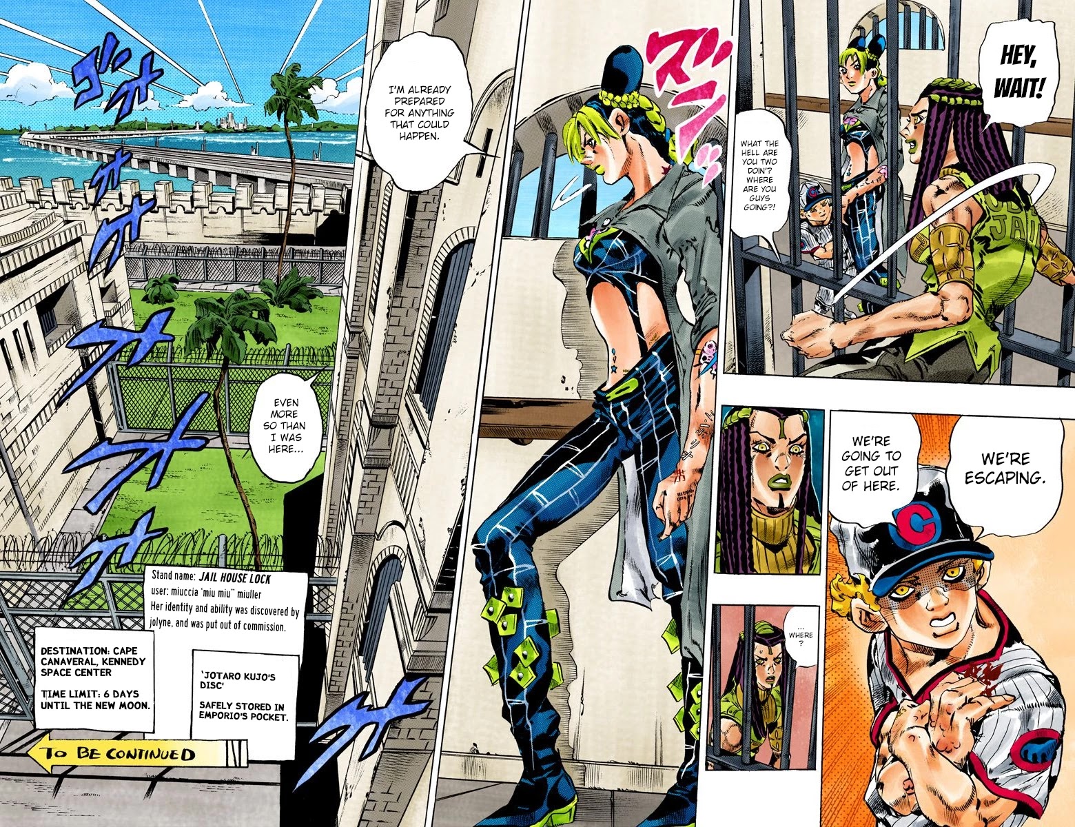 JoJo's Bizarre Adventure Part 6 - Stone Ocean (Official Colored) chapter 102 page 17