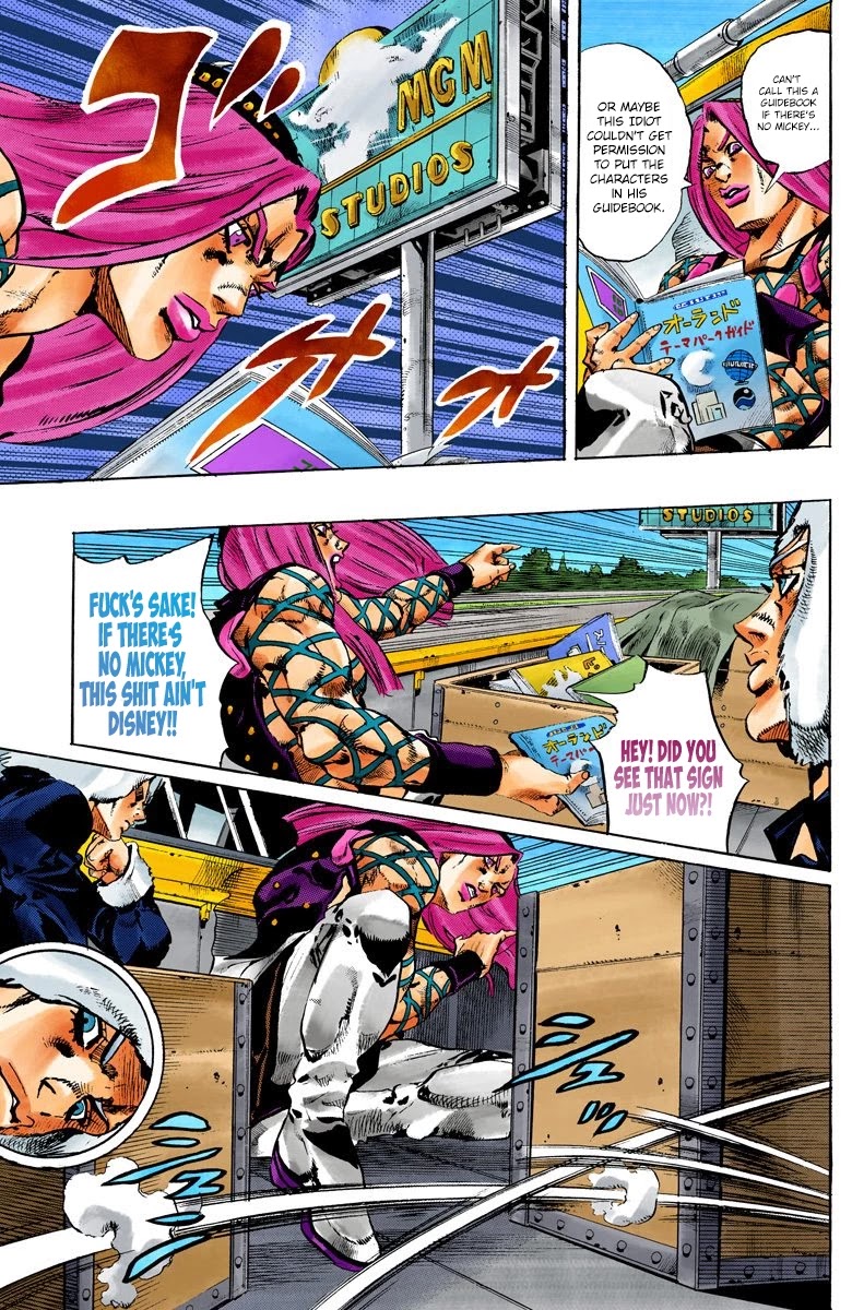 JoJo's Bizarre Adventure Part 6 - Stone Ocean (Official Colored) chapter 104 page 14