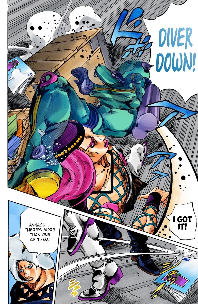 JoJo's Bizarre Adventure Part 6 - Stone Ocean (Official Colored) chapter 104 page 17